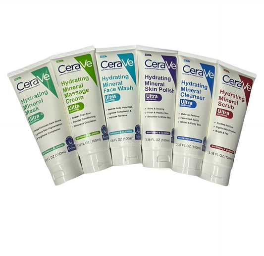 Set of CeraVe skincare products