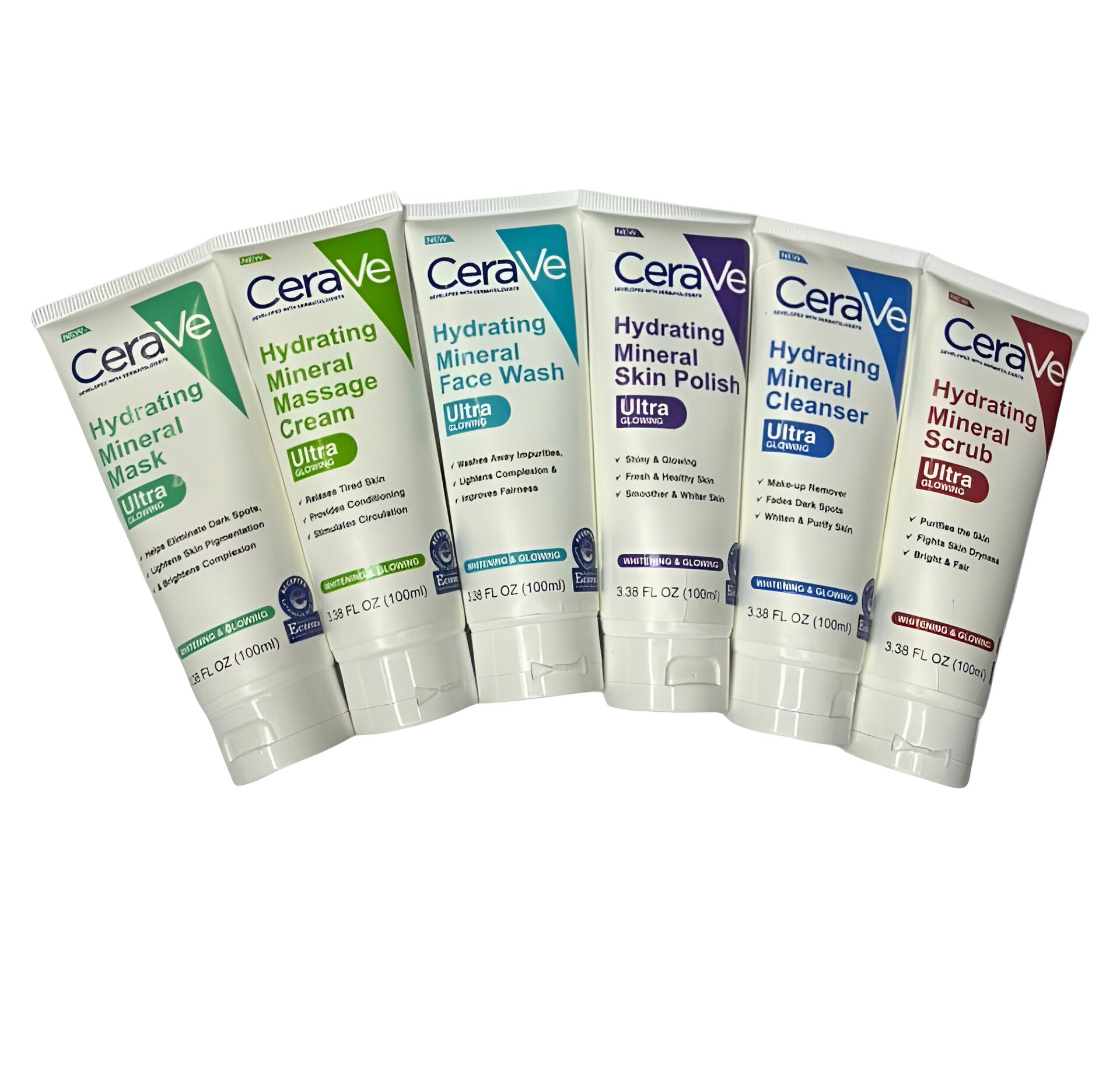 Set of CeraVe skincare products