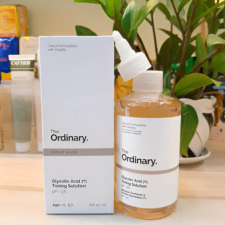 The Ordinary skincare solution bottle