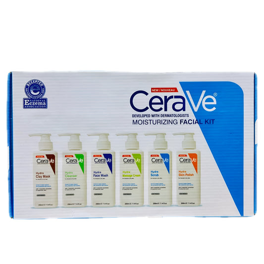 CeraVe Moisturizing Facial Kit – 6-Step Hydra Skincare Set